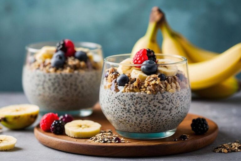 Pudding de cafeina en polvo y chia