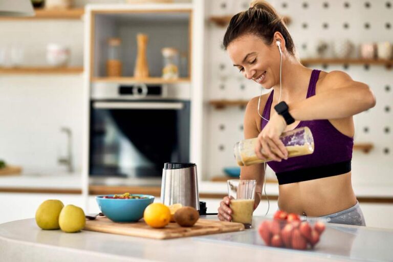 Batido para ganar masa muscular con cafeína anhidra