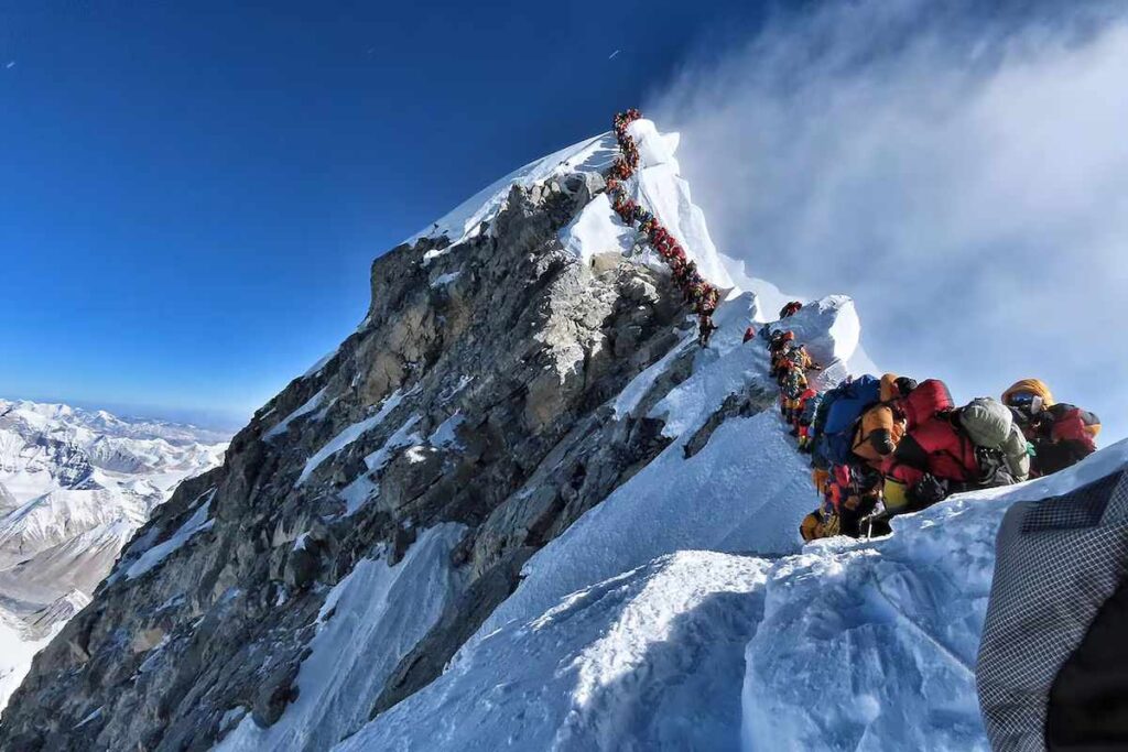 Conoce la ruta de los cadáveres alpinistas del Everest 2 Ruta Everest colapsada